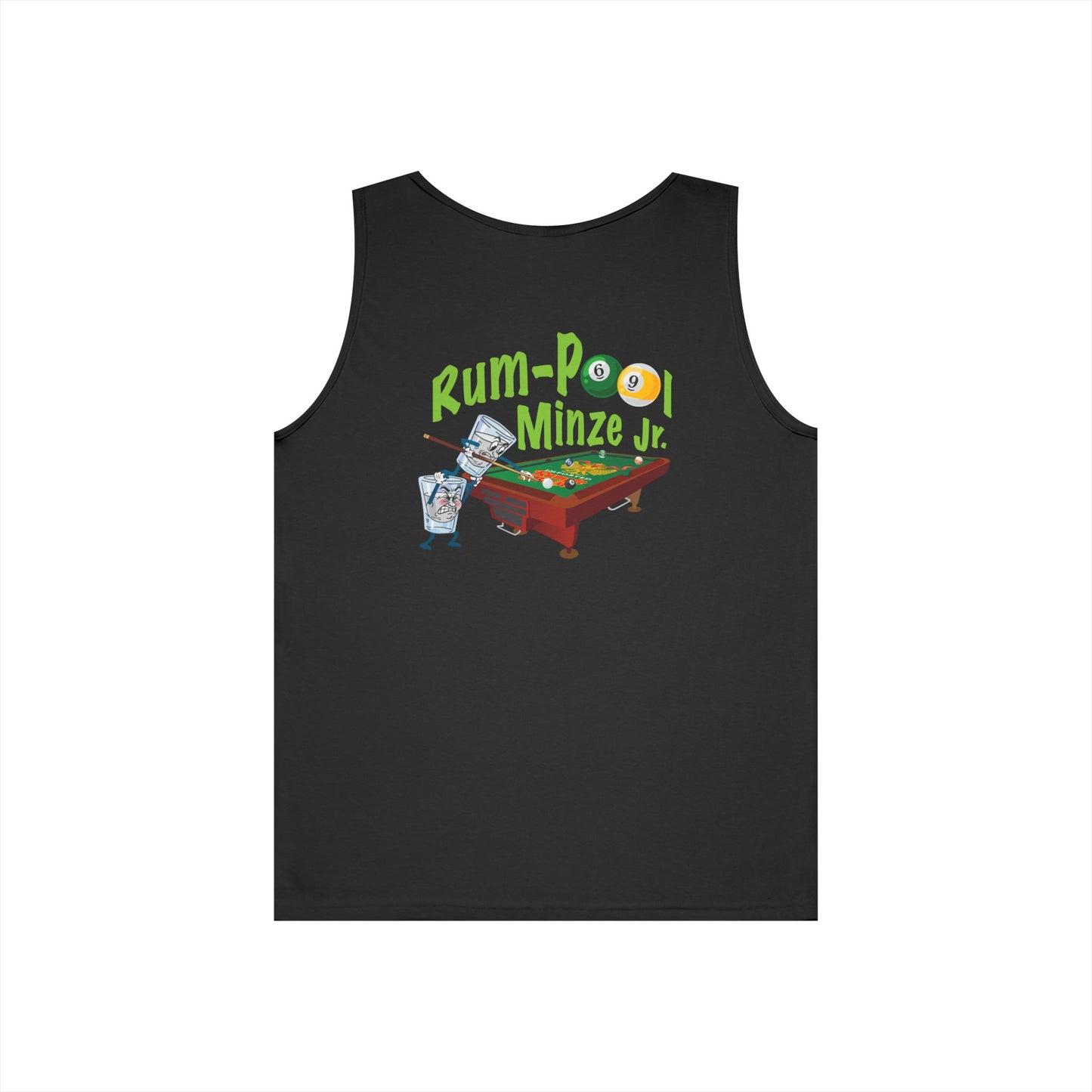 Rum-Pool Minze Jr. Unisex Tank Top, Summer Vibes, Pool Party Shirt, Casual Wear, Gifts for Gamers, Funny Tee