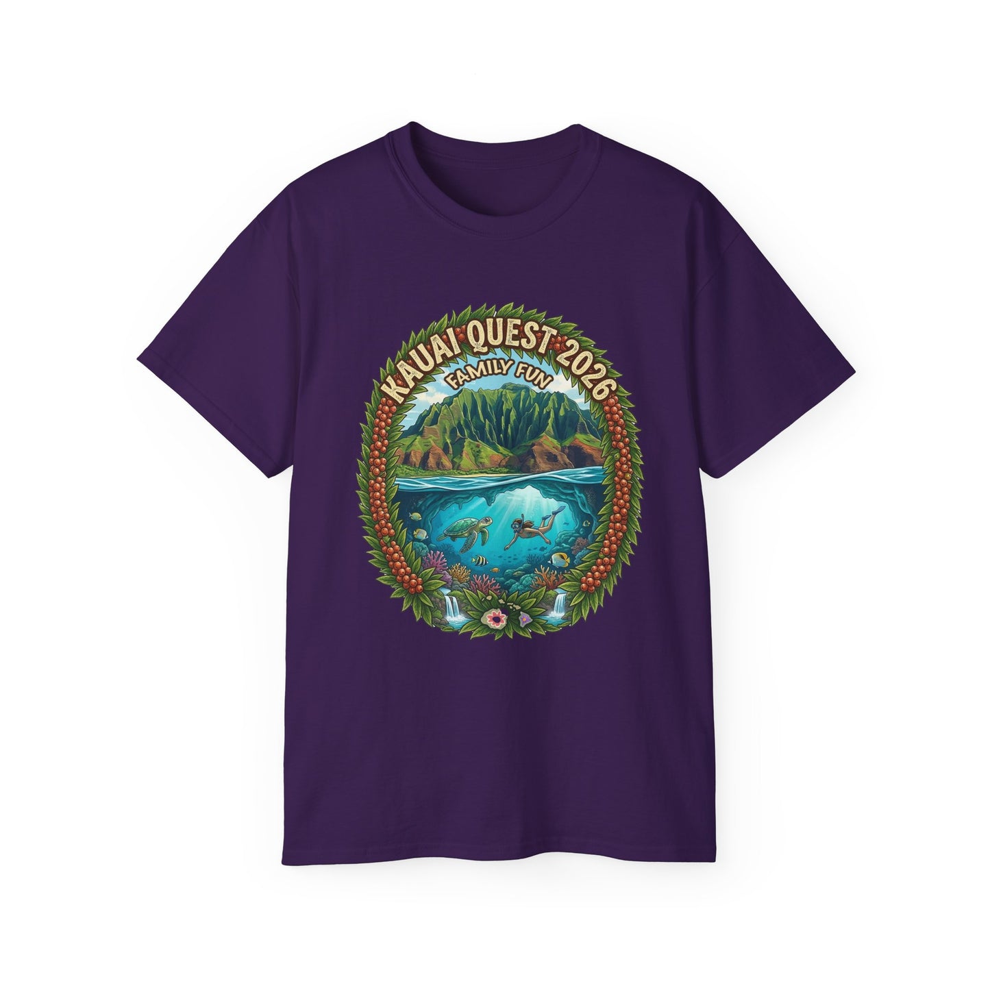 Kauai Quest 2026 Family Trip T-Shirt
