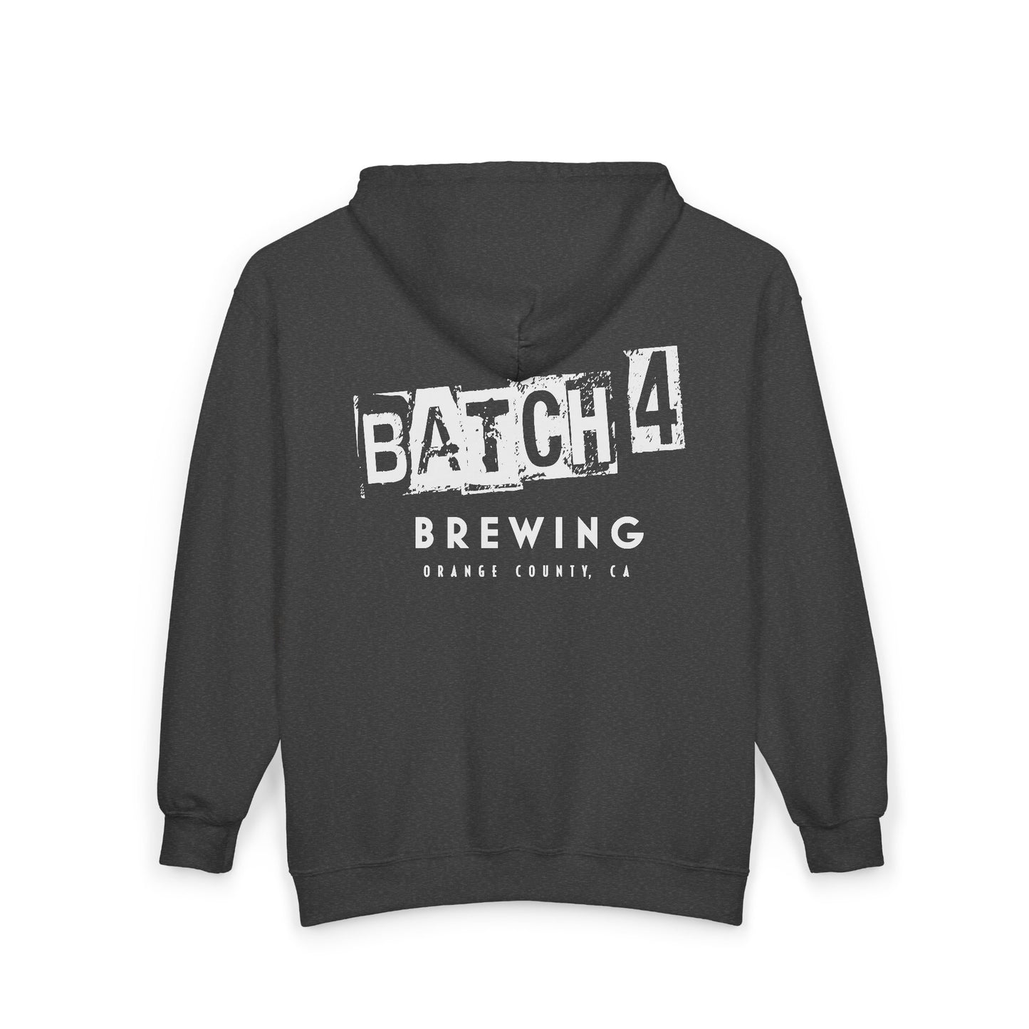 Batch 4 Brewing Zip Hoodie — Craft Brewery Hooded Sweatshirt