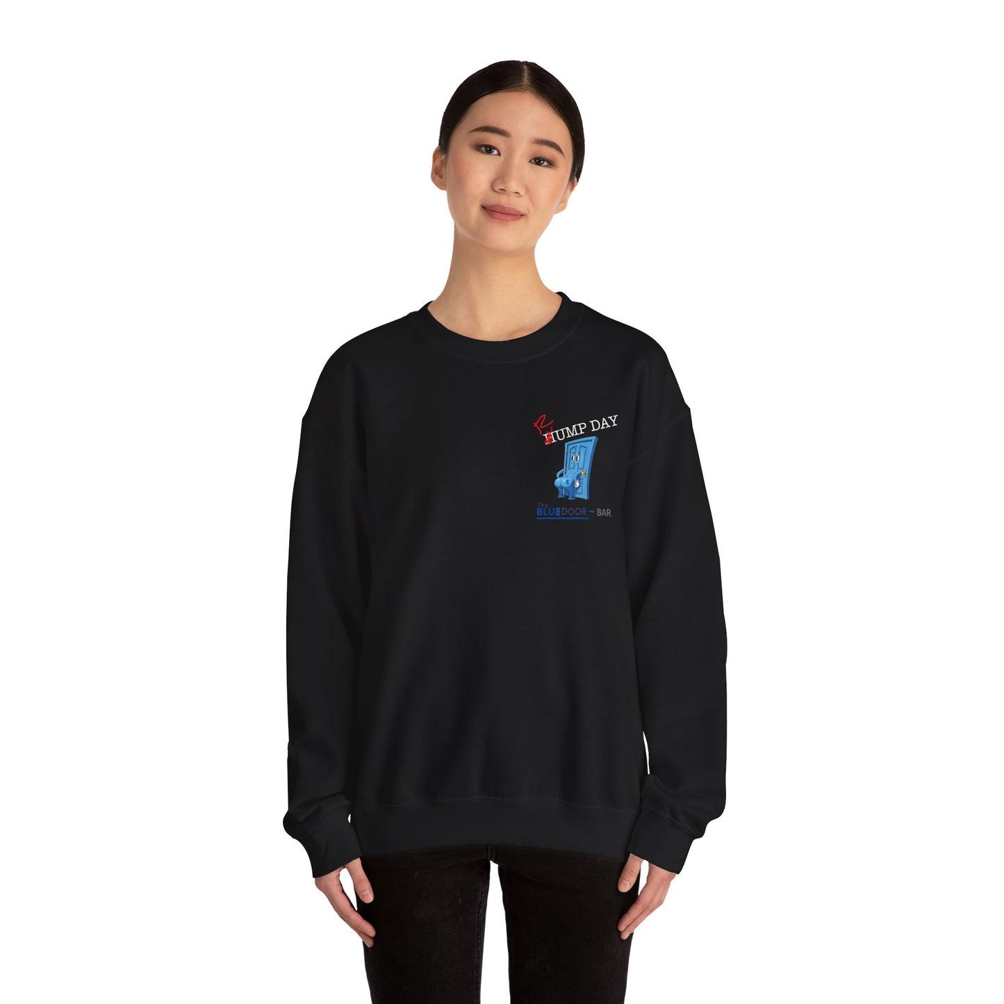 Pool Hall Crewneck Sweatshirt — "Rum-Po Minze Jr." Billiards Graphic