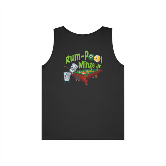 Rum-Pool Minze Jr. Unisex Tank Top, Summer Vibes, Pool Party Shirt, Casual Wear, Gifts for Gamers, Funny Tee