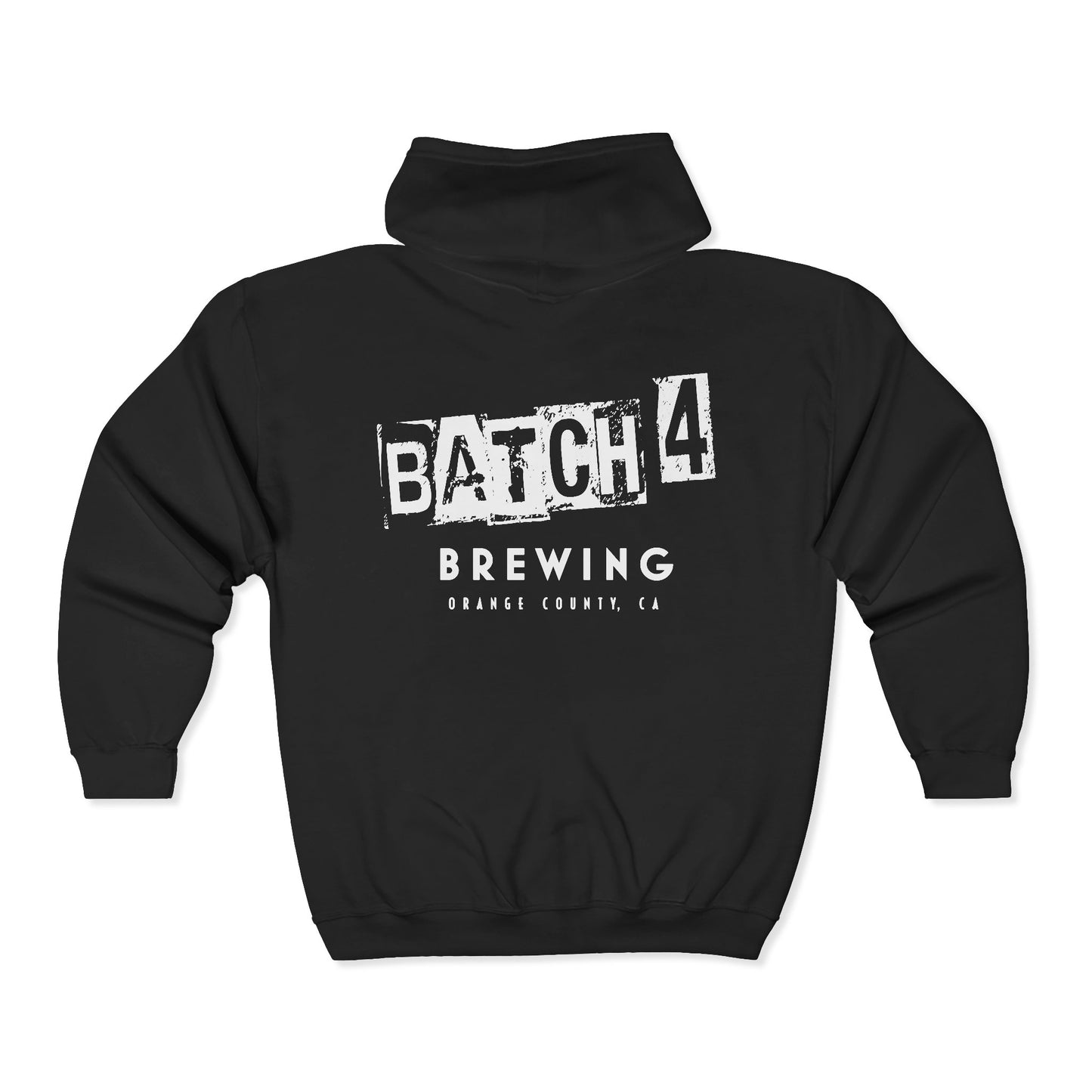 Batch 4 Brewing Zip Hoodie — Craft Brewery Hooded Sweatshirt